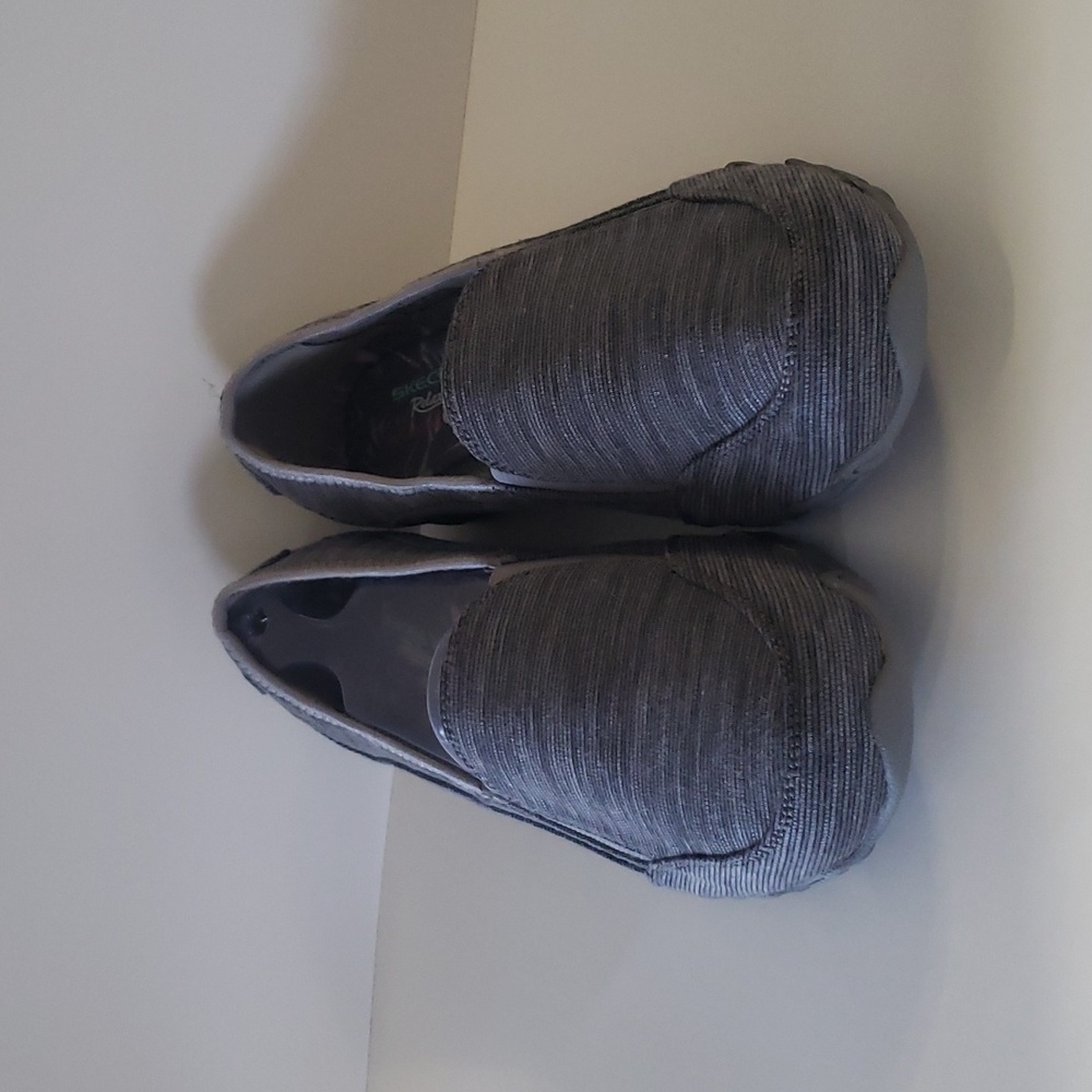 Skechers Relaxed Fit Memory Foam Bikers-Lounger Shoes size 10 Charcoal